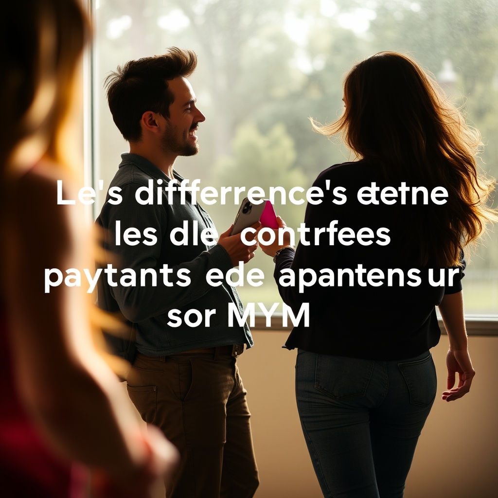 Découvrez les différences entre contenus free et payants sur MYM