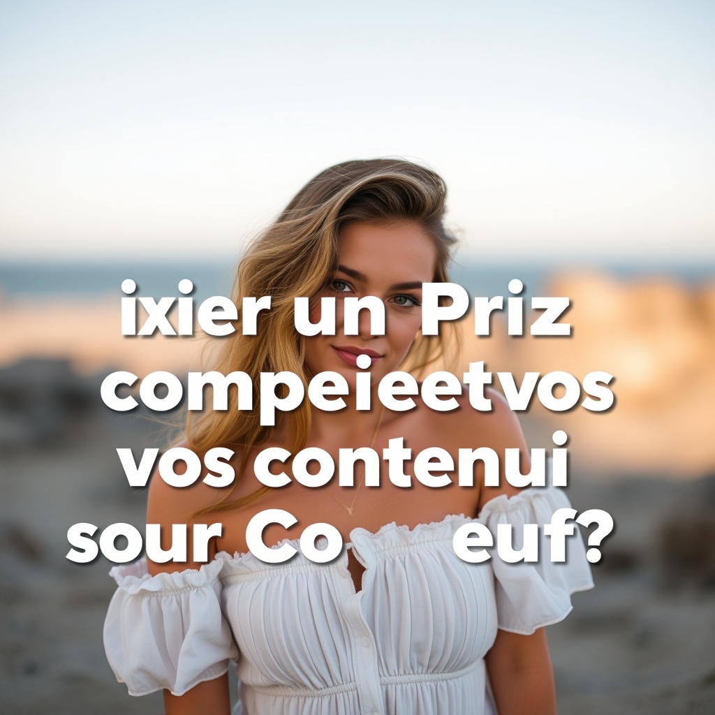 Comment Fixer un Prix Compétitif pour vos Contenus sur OnlyFans — Les erreurs à éviter lors de la création de contenu su